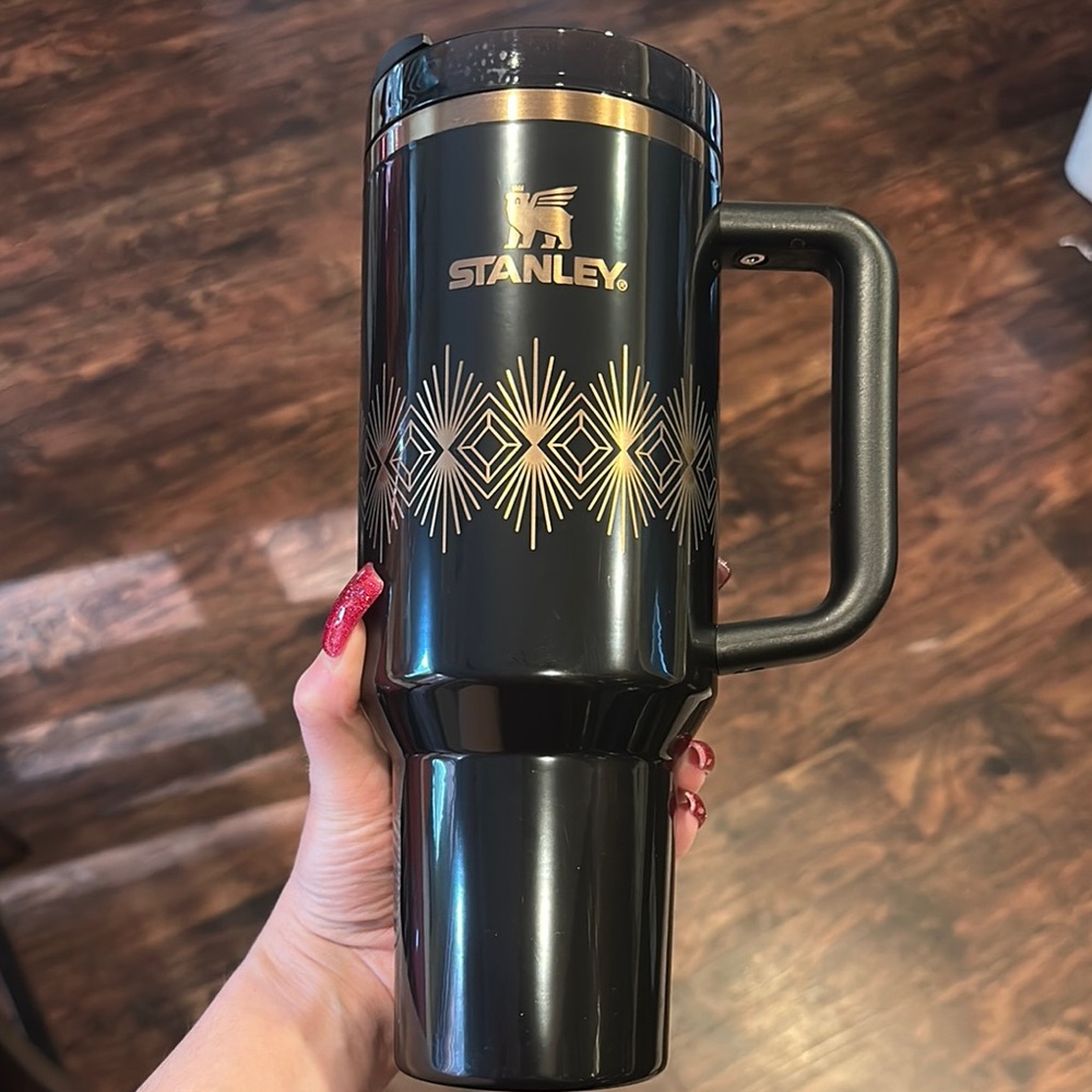 COPY - Deco Collection - Black and Gold Stanley Tumbler